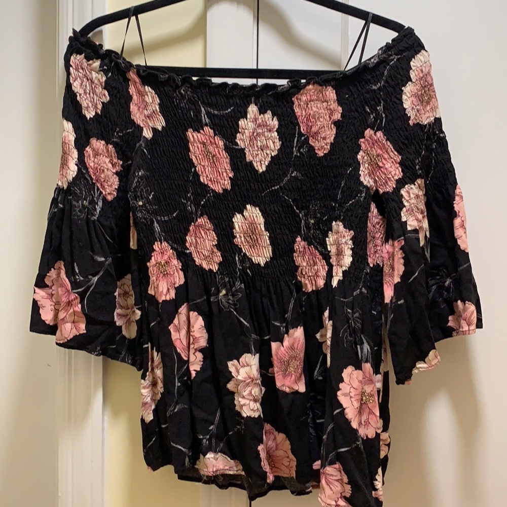 Off the shoulder floral top